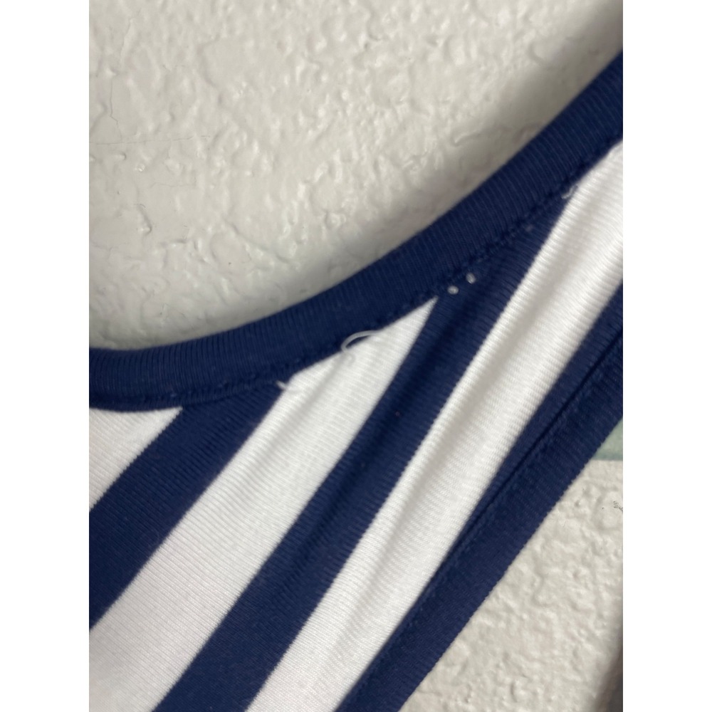 Soma Bra Dress Women's XXL Navy White Striped Maxi Nautical Resort Beachy NWT - Picture 14 of 16